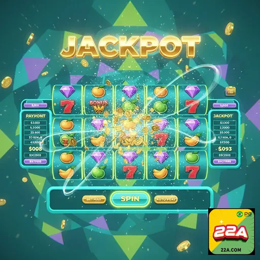 Tela de slot game para bônus de boas-vindas no Brasil